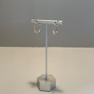 Hoop Earrings In Sterling Silver